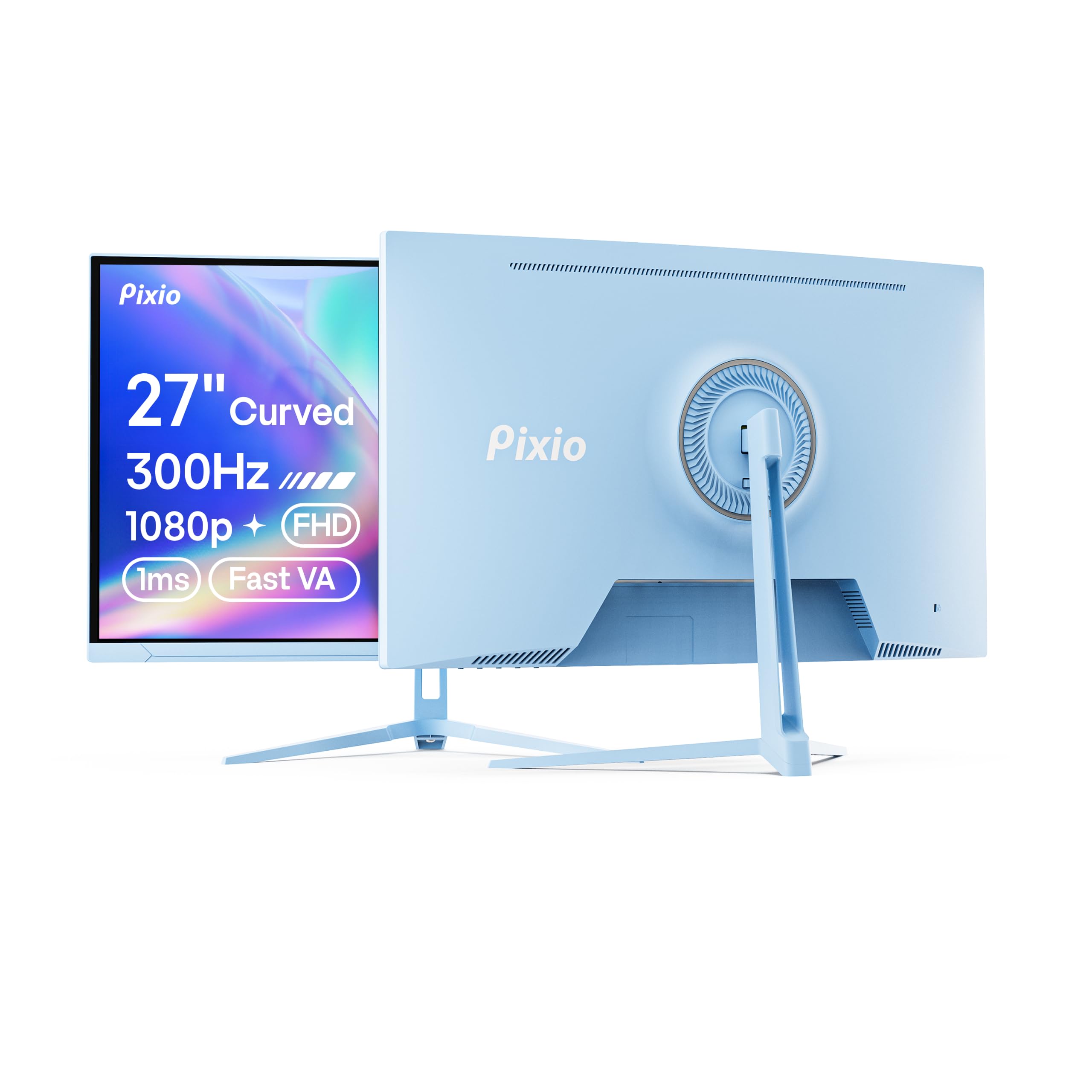 Amazon.com: Pixio PXC279 Wave Blue 27 inch 300Hz Refresh Rate FHD