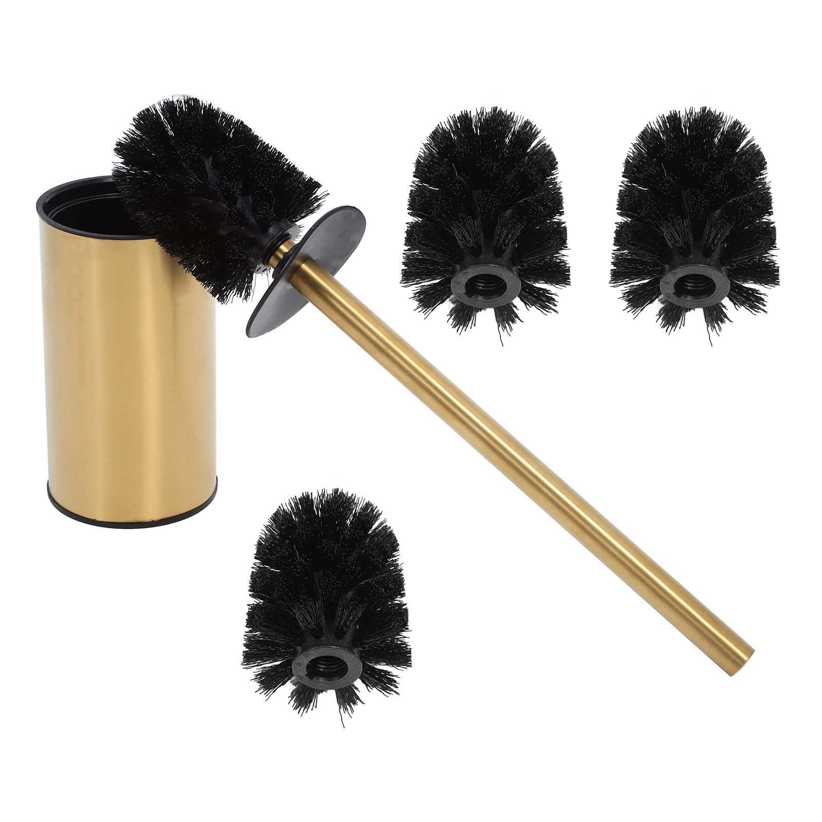 Brosse WC support doré KICHOUSE pour sublimer votre salle de bain moderne