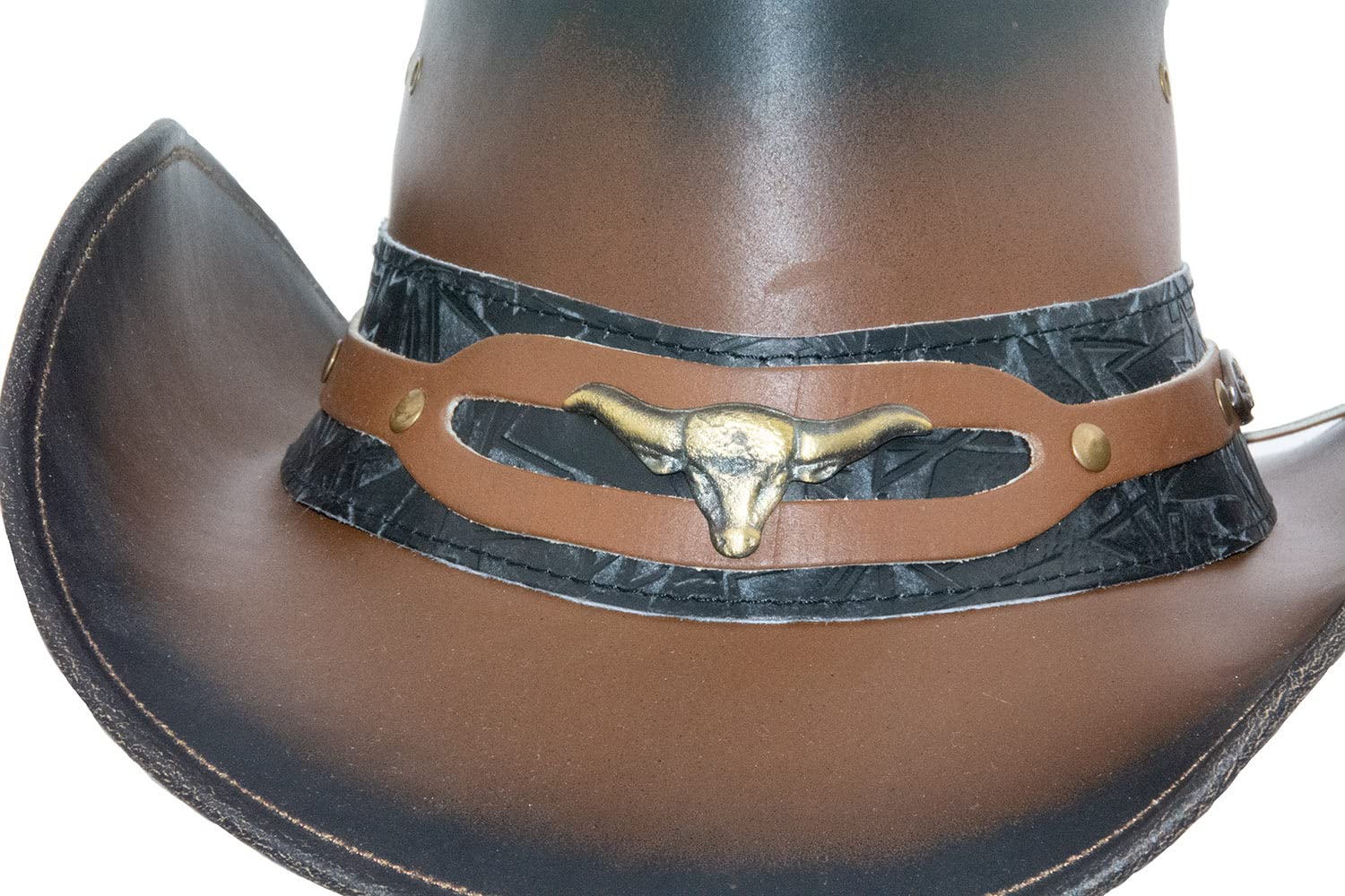 Black Jungle Ontario Outdoor Western Cappello in Pelle Australia Cowboy Cappelli in Pelle Cappello da Equitazione Unisex