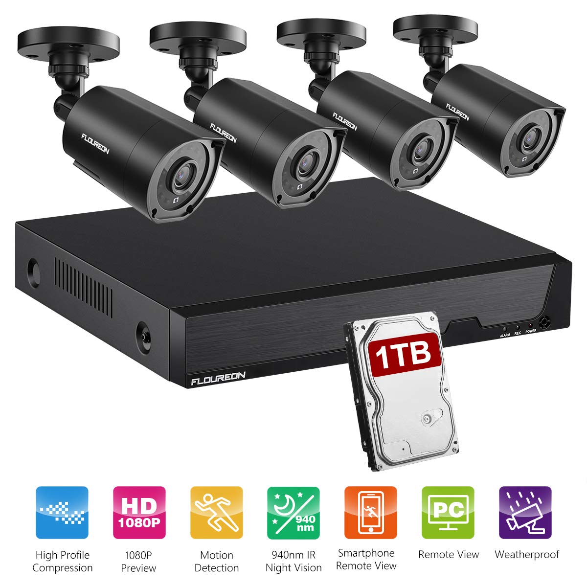 Floureon 8ch Dvr Floureon Home Security System FLOUREON Wireless