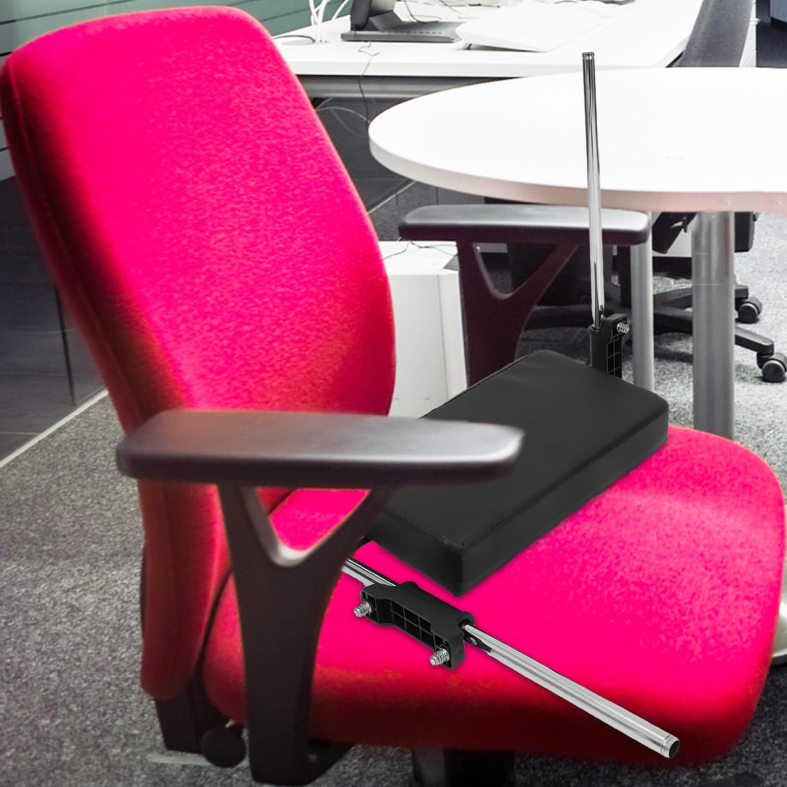 Ergonomische Fußstütze Gepolstert mit Halterung Verstellbar für Büro und Gaming Stühle rutschfeste Stuhlfußstütze für Homeoffice und Heimgebrauch