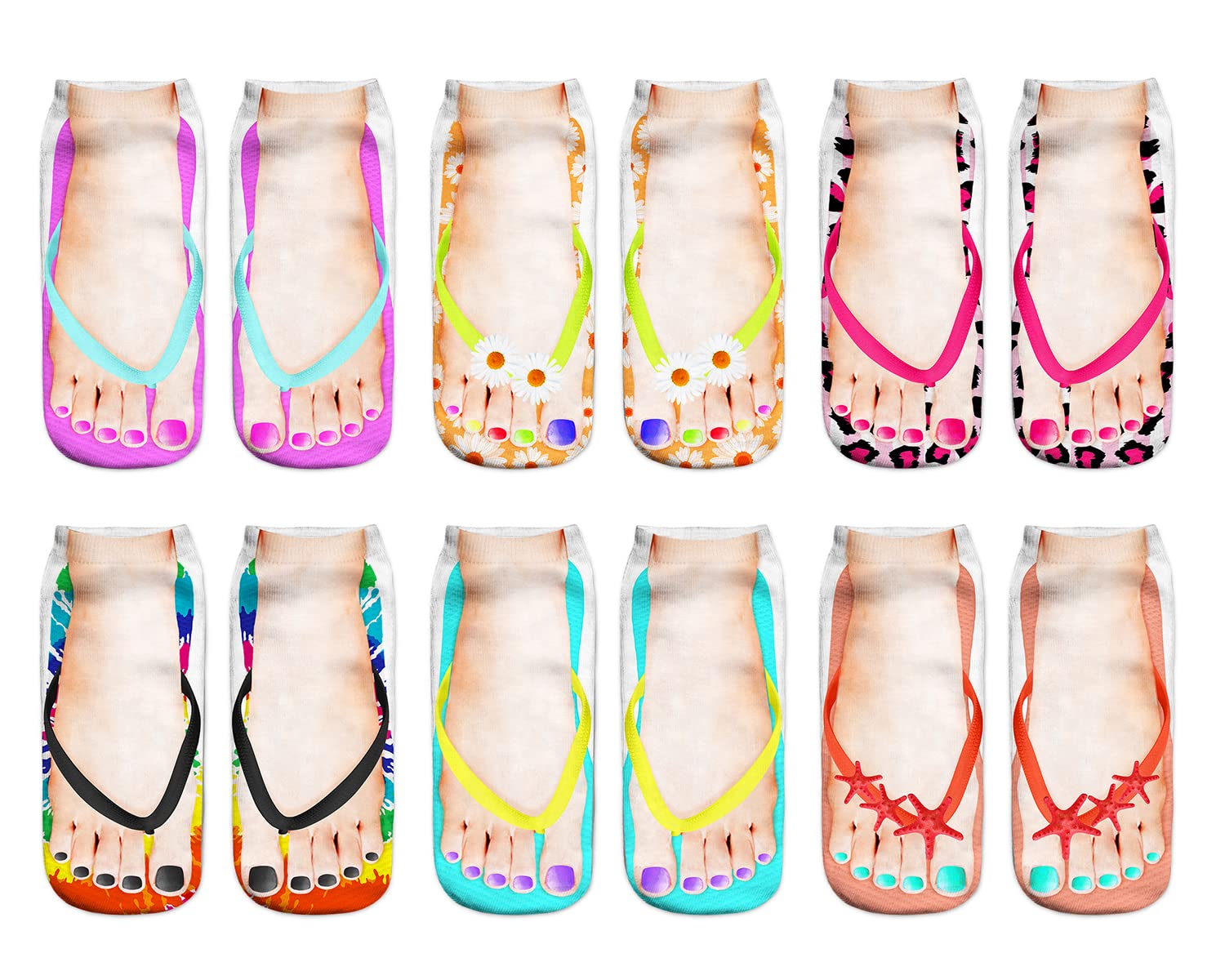 Benefeet SoxCute Ankle Socks for Girls Funny Sloth Unicorn Llama Socks for Womens Novelty 3D Print Pattern Summer Sock