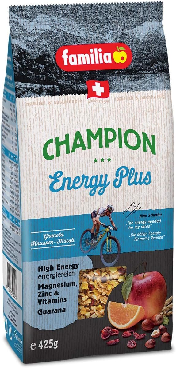 Familia Champion Enery Plus Granola, Rich in Magnesium, Zenk and Vitamins - 425 g