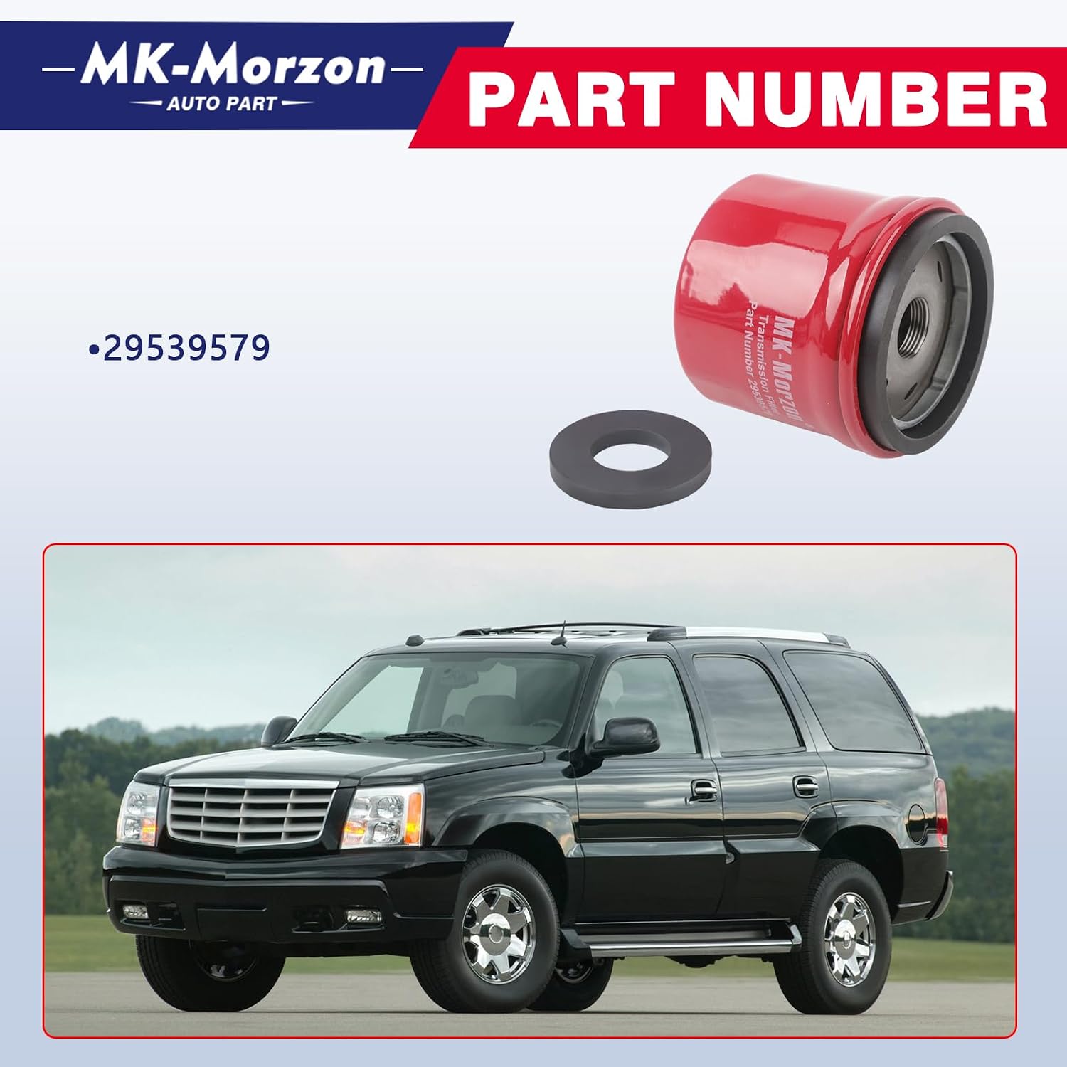 29539579 External Spin On Transmission Filter with Magnet 29535617 Compatible with Allison Trans LCT 1000/2000/2400 Series Chevy Silverado GMC Sierra 1500 2500 3500 HD 6.6L Duramax Diesel Engine