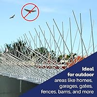 Vista 7 de Juego de pinchos de acero inoxidable contra los pájaros, de Bird-X Kit, N/A