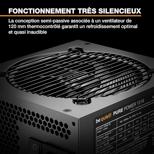 be quiet! 550W Pure Power 13 M Psu Fully Modular Semi-Passive Fan 80+ Gold Atx 3 - 2