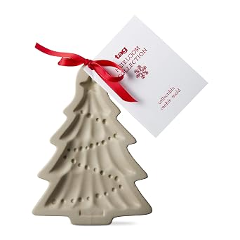tag Tree Heirloom Stoneware Cookie Mold Stamp Decoration 6.61" x 4.75" x .62" Beige