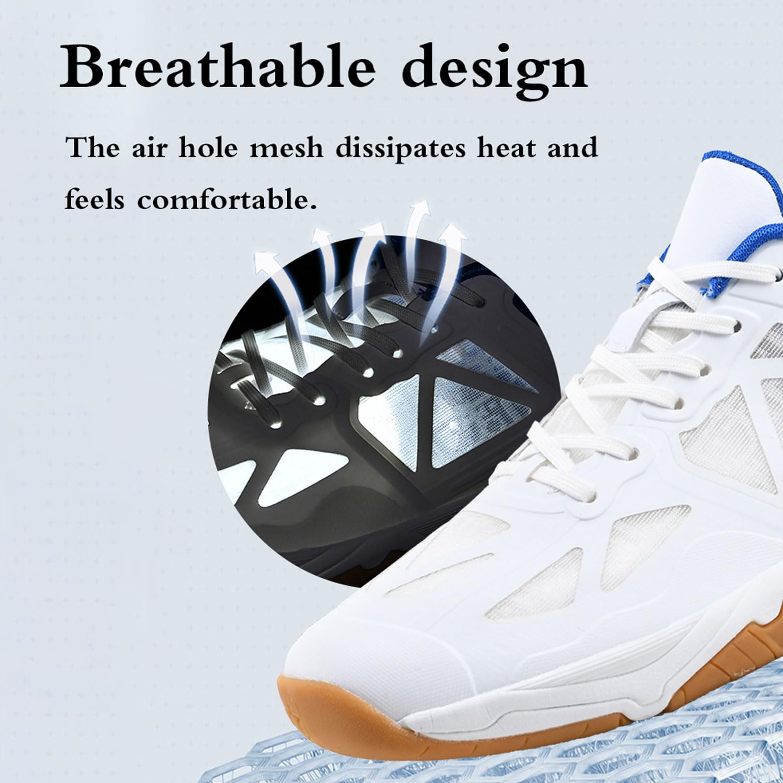 Męskie damskie buty treningowe na korcie, buty do siatkówki, buty do badmintona, buty do siatkówki unisex, oddychające, wygodne na co dzień, do treningu na korcie, do gry w pikleball