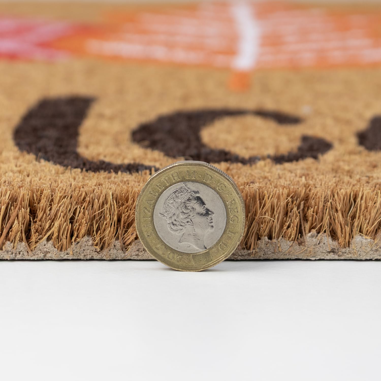 JVL Paillasson en Fibre de Coco avec Envers en PVC 45 x 75 cm