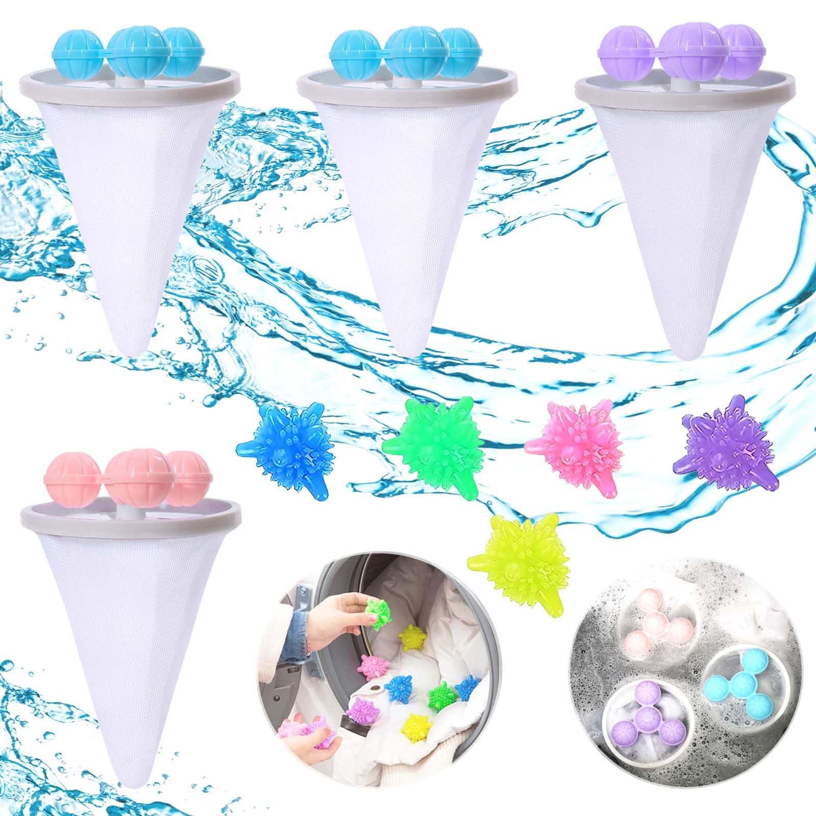 1 Filtre Réutilisable Pour Machine à Laver, Attrape-poils D'animaux Domestiques, Attrape-peluches, Nettoyage Flottant, Maille De Nettoyage