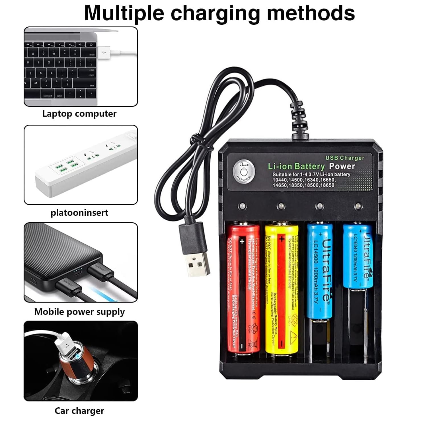 18650 Battery Charger,Fast Dual Charge For 3.7V/3.6V Li-ion - View #3