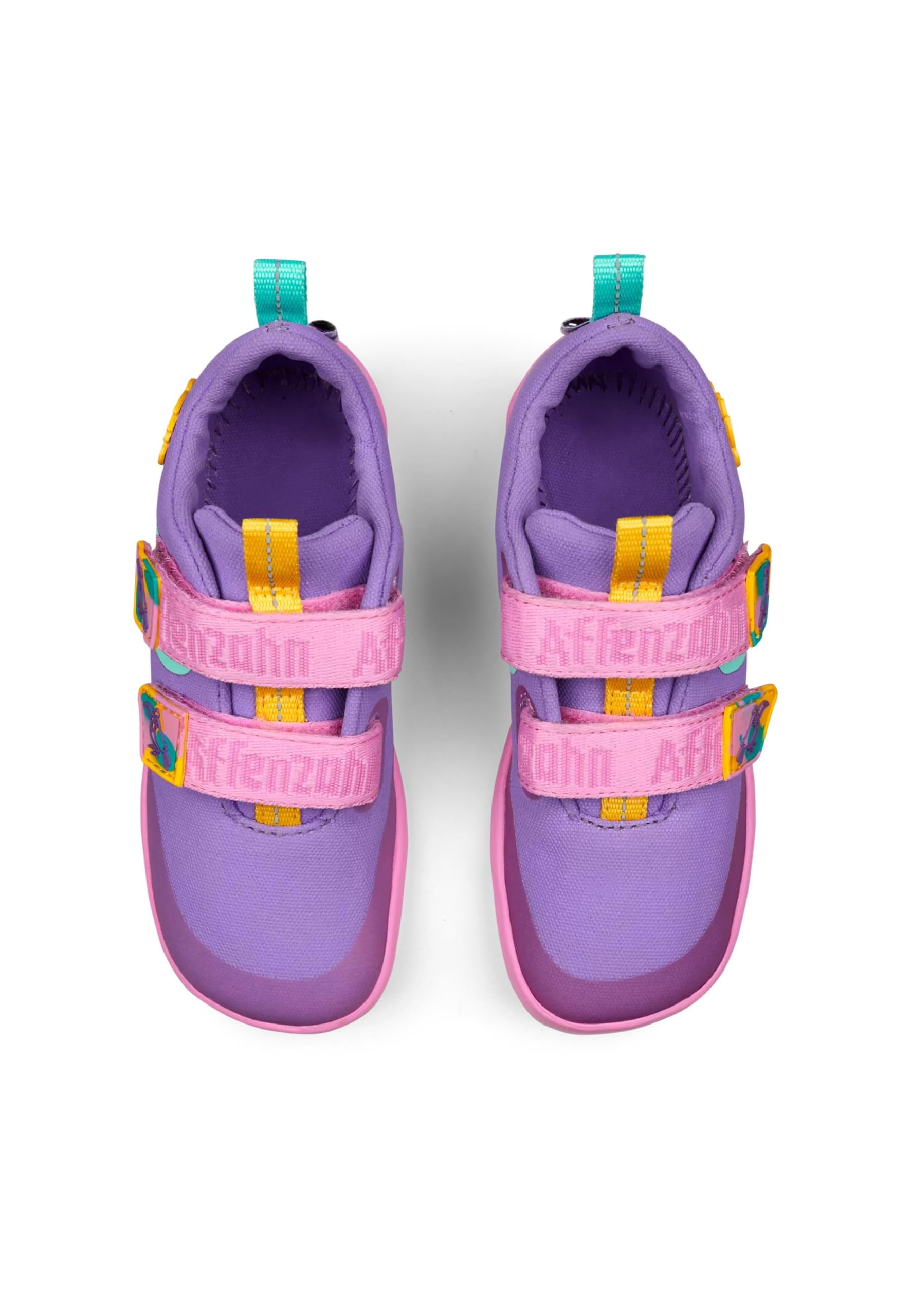 Affenzahn Kinder Barfußschuh Happy Deer aus Bio Baumwolle in Rosa mit Tex Ausstattung.