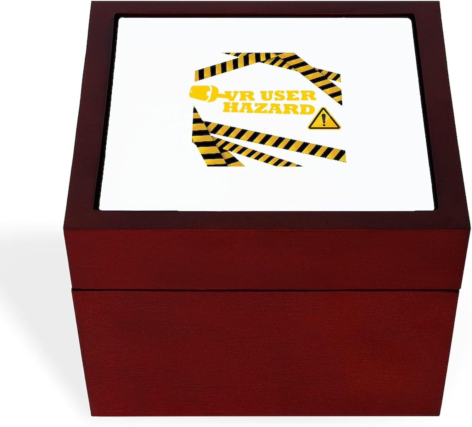 CafePress VR User Virtual Reality Gamer Gaming Memory Keepsake Jewelry Box, 5"x5"x3.75"