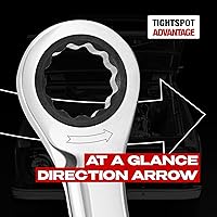 Vista 3 de Jaeger Llave de trinquete de 1-1/2 pulgadas con precisión de trinquete de 121 dientes y acero endurecido y pulido para proyectos con espacios