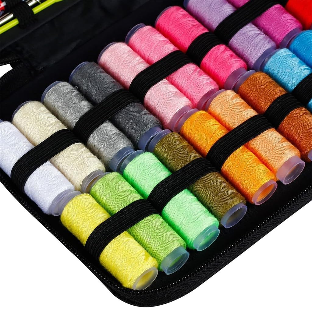 98 Piezas de Accesorios para Juego de Costura, práctico minibolso de Viaje para Agujas e Hilos