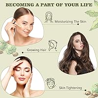 Vista 4 de Organic Castor Oil (2.11oz) with Eyelash Kit,Certified Organic, 100% Pure, Glass bottle, Cold Pressed Unrefined,Hexane Free. Stimulate Growth for