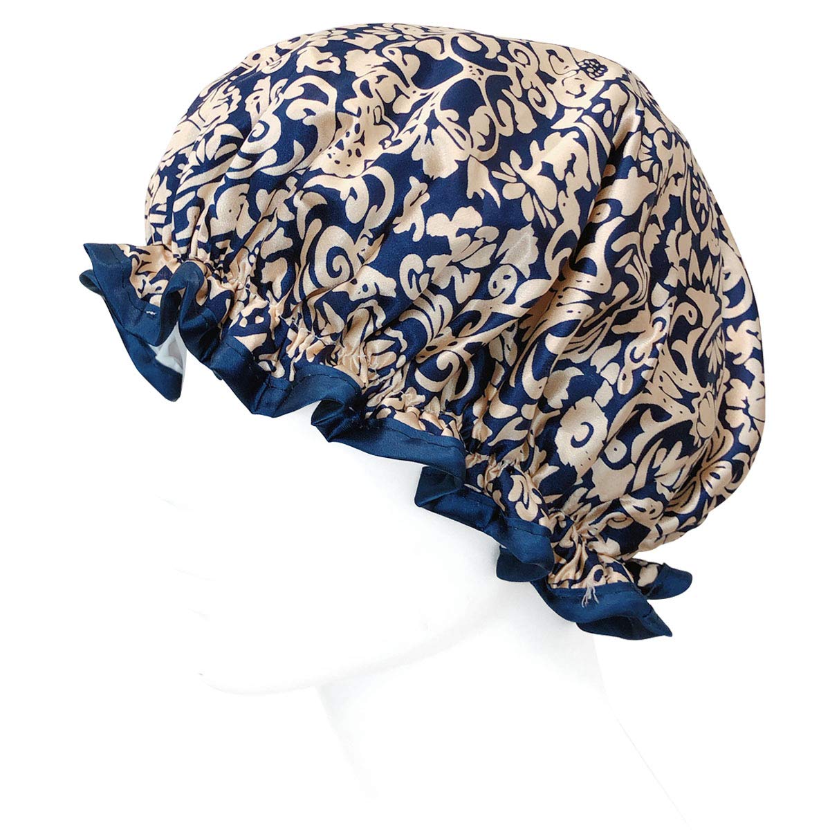Wrapables Stilvolle Duschhaube, doppellagig, wasserdicht, 4 Stück