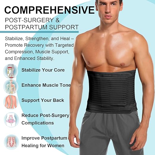 Faja Abdominal Ajustable MAMODY para Hombre y Mujer - Post Cirugía - Talla L miniatura 3