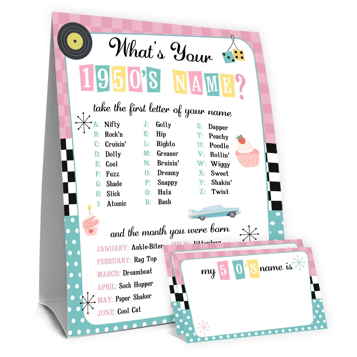 Beer Name Game Sign - Party Decorations -24
