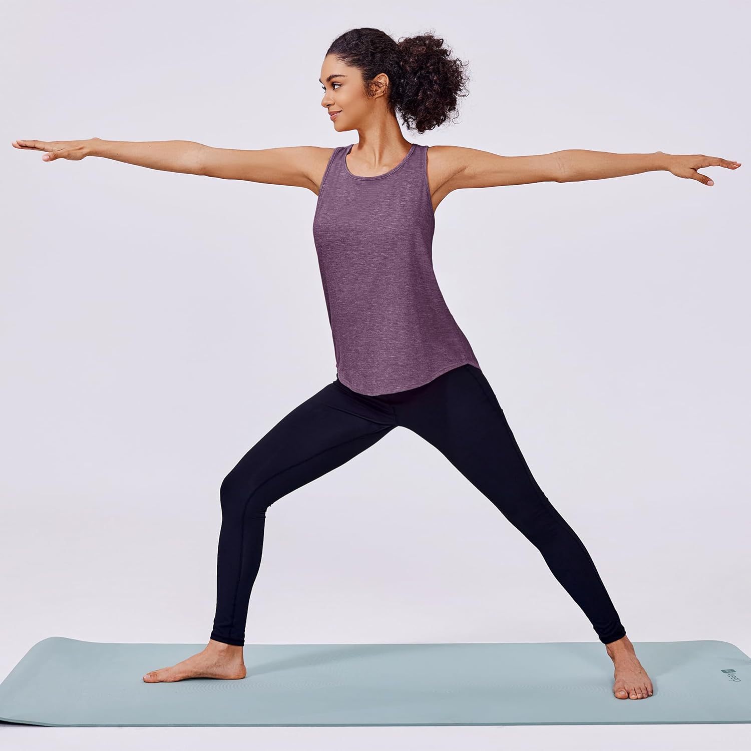 PINSPARK Workout Tops for Women Racerback Tank Top Pack Sleeveless Athletic Running Tops Loose Gym Shirt Quick Dry Yoga Tank - Image 6