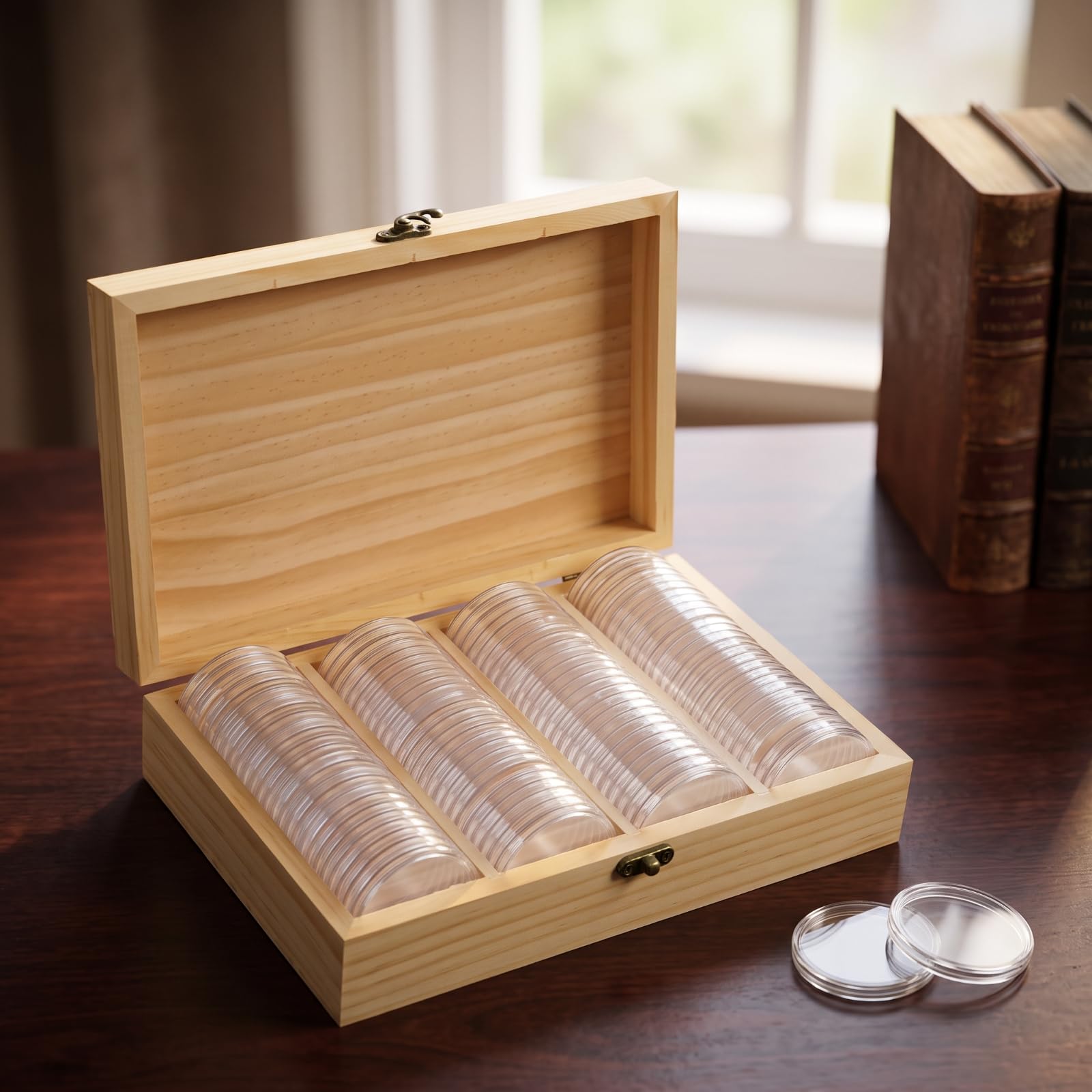 Caja para Monedas con Cápsulas Compacto