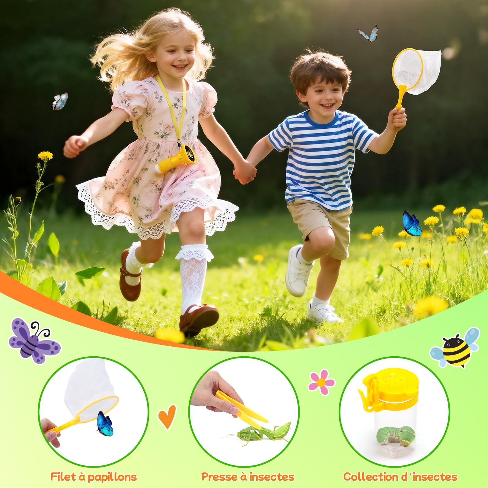 Microscope Numérique pour Enfants avec Écran IPS 2.0 Pouces, USB Rechargeable, 8 Lumières LED, Grossissement 1000x, Microscope Portable de Poche, Cadeau Garcon Fille 3-12 Ans - Cadeaux de Noël Enfants