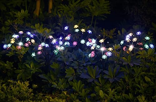Miniatura 7 de TONULAX Luces solares de jardín luces solares para árbol de paisaje con mayor capacidad solar luces decorativas solares para exteriores para caminos