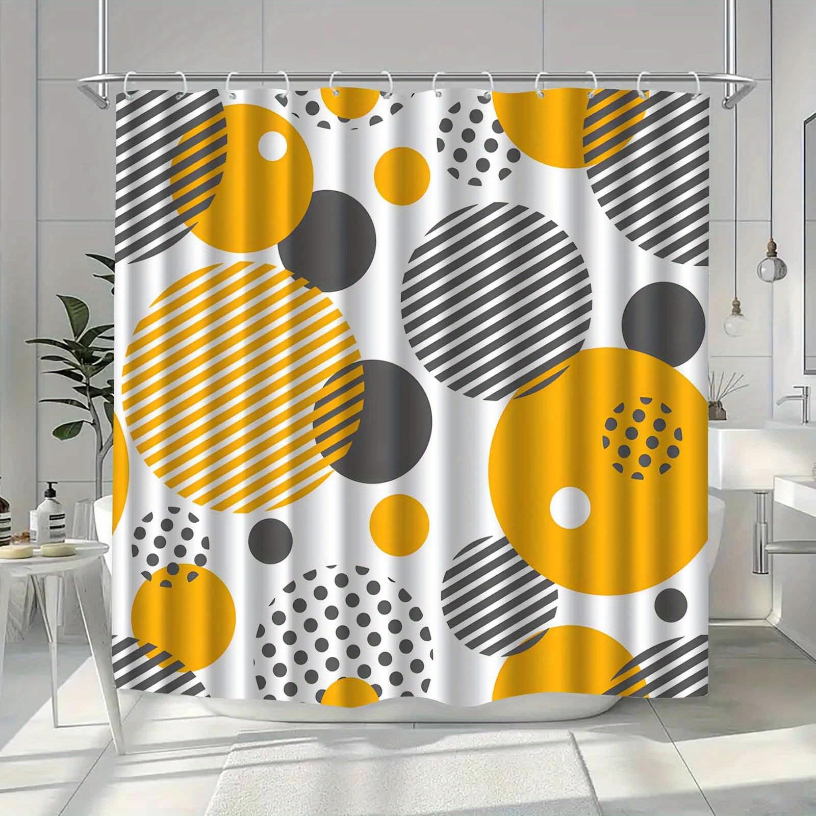 Rideau de douche moderne pour salle de bain contemporaine au style épuré