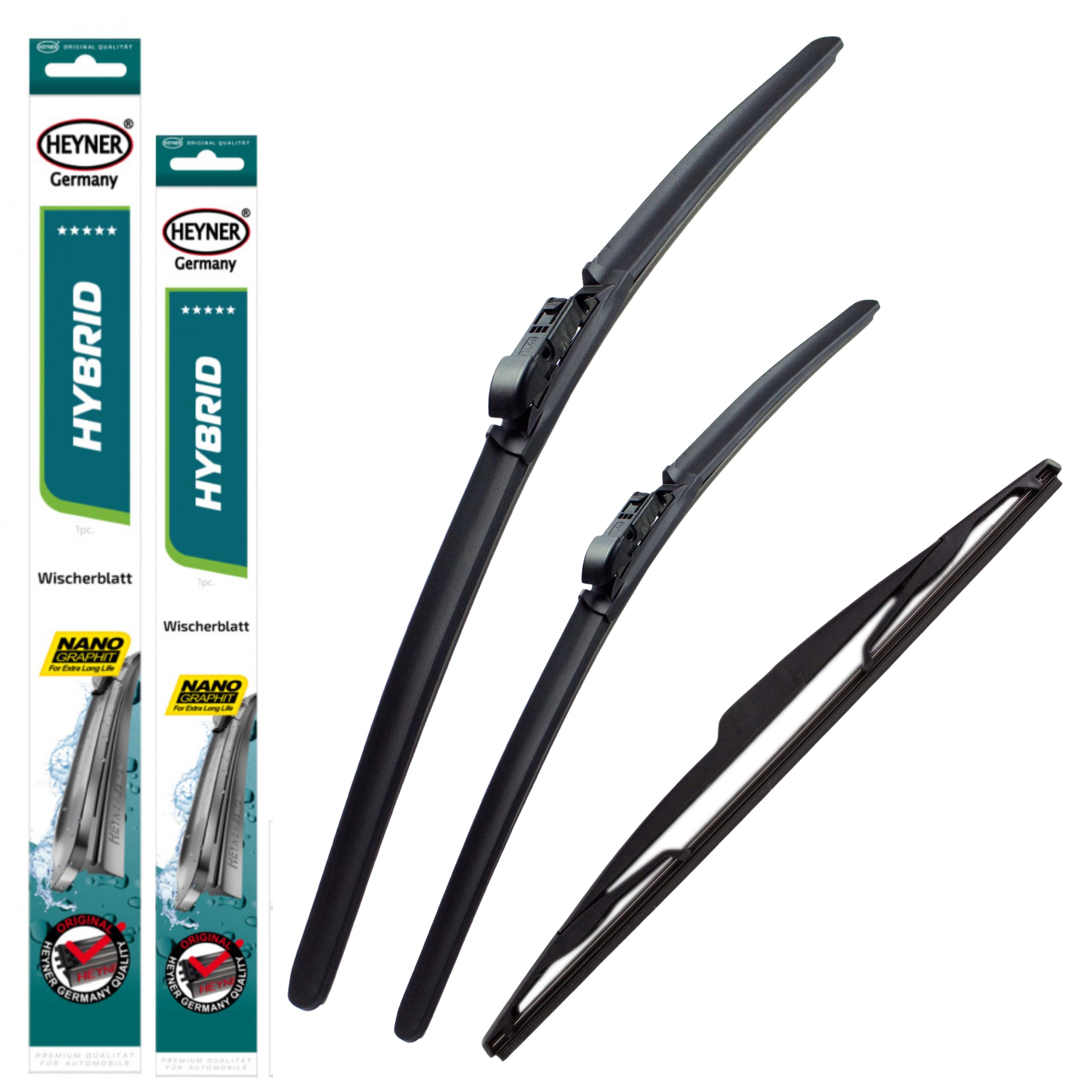 Heyner Set di spazzole tergicristallo anteriori e posteriori ibride per Hyundai Tucson 2021-2023 HH2616ST11O