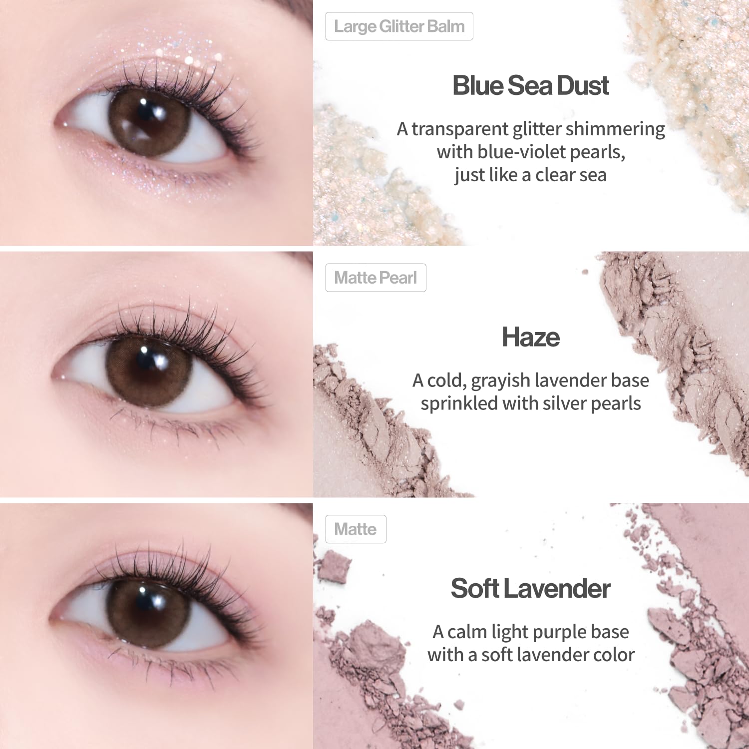 UNLEASHIA | Glitterpedia NO.4 Paleta de ojos All of Lavender Fog
