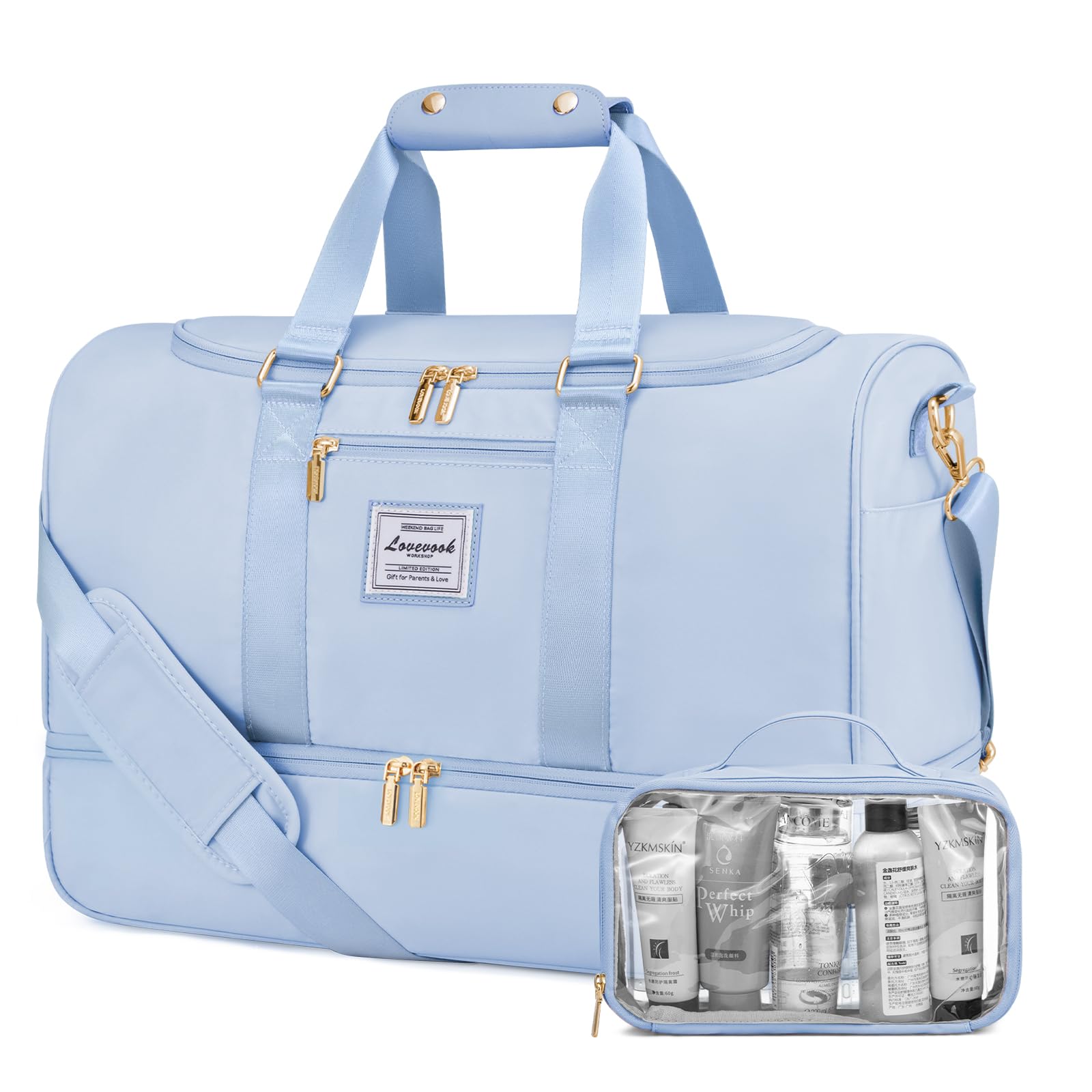 Borsone LOVEVOOK Donna - Borsa Viaggio Con Scomparto Scarpe Impermeabile - Foto 8