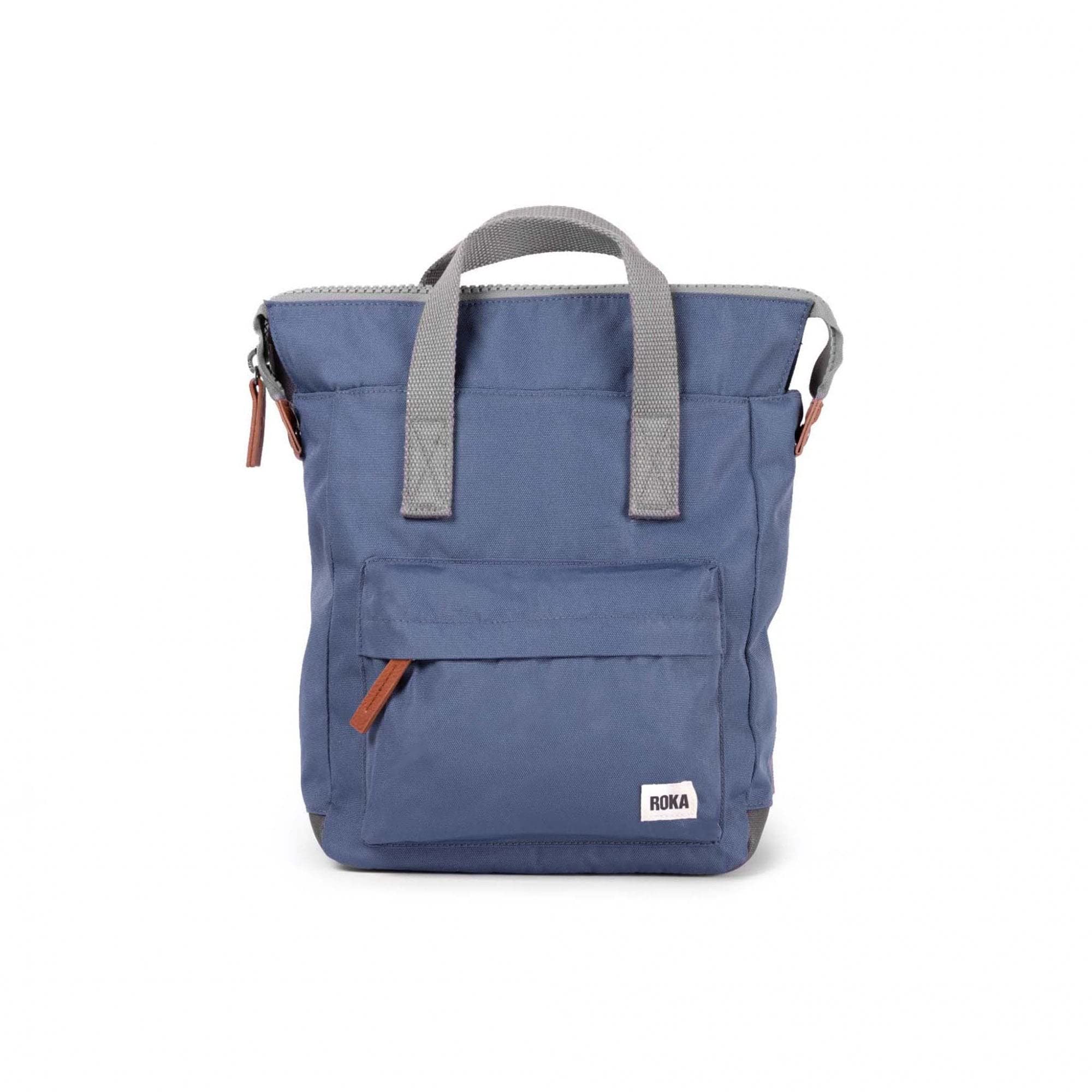 Roka London Bantry B Small Sustainable Nylon Backpack Airforce