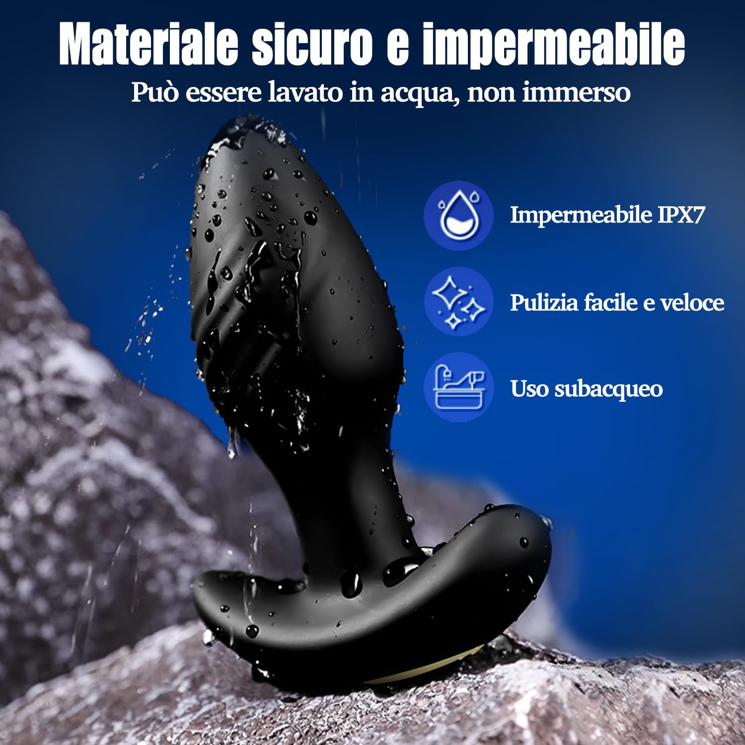 Vibratore Anale Sexytoysys Uomo Plug Anale-Dilatatore donna Vibratoreper Donna Professionale Plug Anale Telecomando APP Sexytoysys Coppia Vibratori Plug Analesex Toy Vibratore per Uomo Sex Toys (Nero)