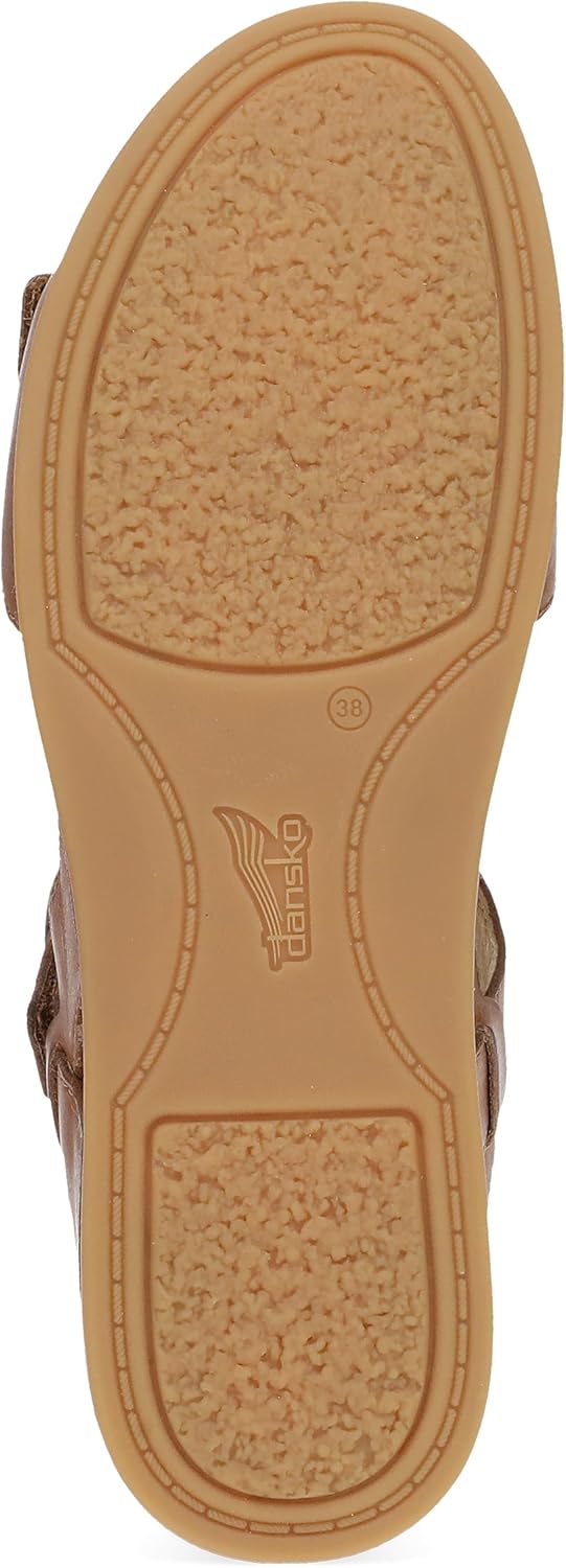 Dansko Candace Wedge Sandal for Women –Comfortable Wedge with Arch Support –Fully Adjustable Straps–Versatile Casual to Dressy Footwear –Lightweight Rubber Outsole
