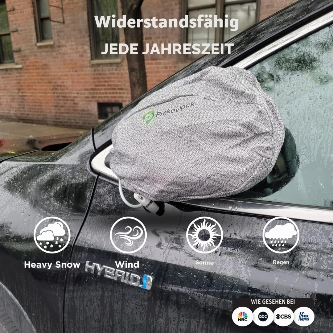 Neue & verbesserte ProKevLock Fahrzeug-Seitenspiegelabdeckungen mit Schloss – Anti-Diebstahl-Spiegelabdeckung – UHMWPE & HPE Stufe V – passend für alle Autos, SUVs, die meisten LKWs – Schutz vor Eis &