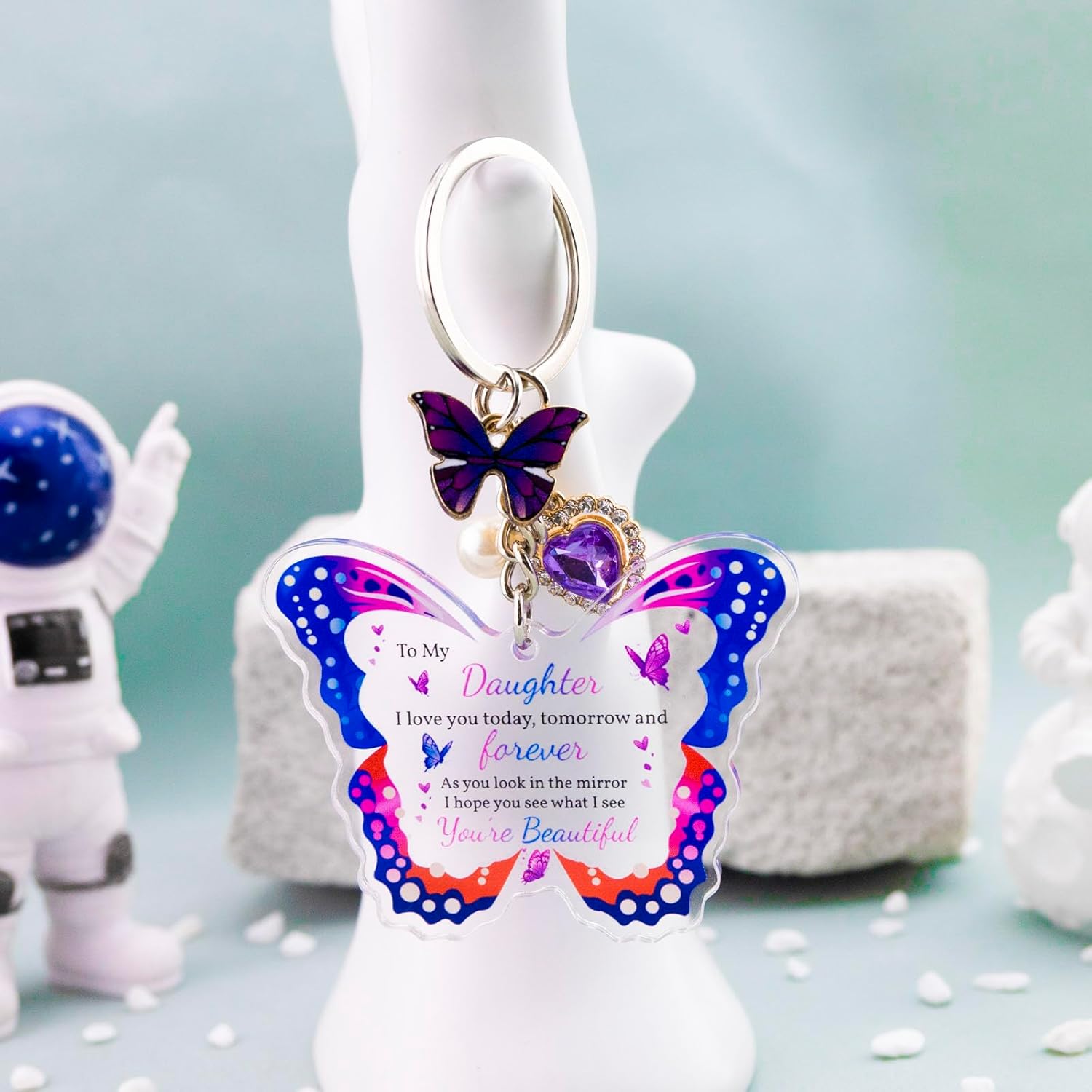 Valentines Day Gifts For Her Him Purple Butterfly Gifts For Mom Daughter Girlfriend Daughter-In-Law Mothers Day Gift - Image 3