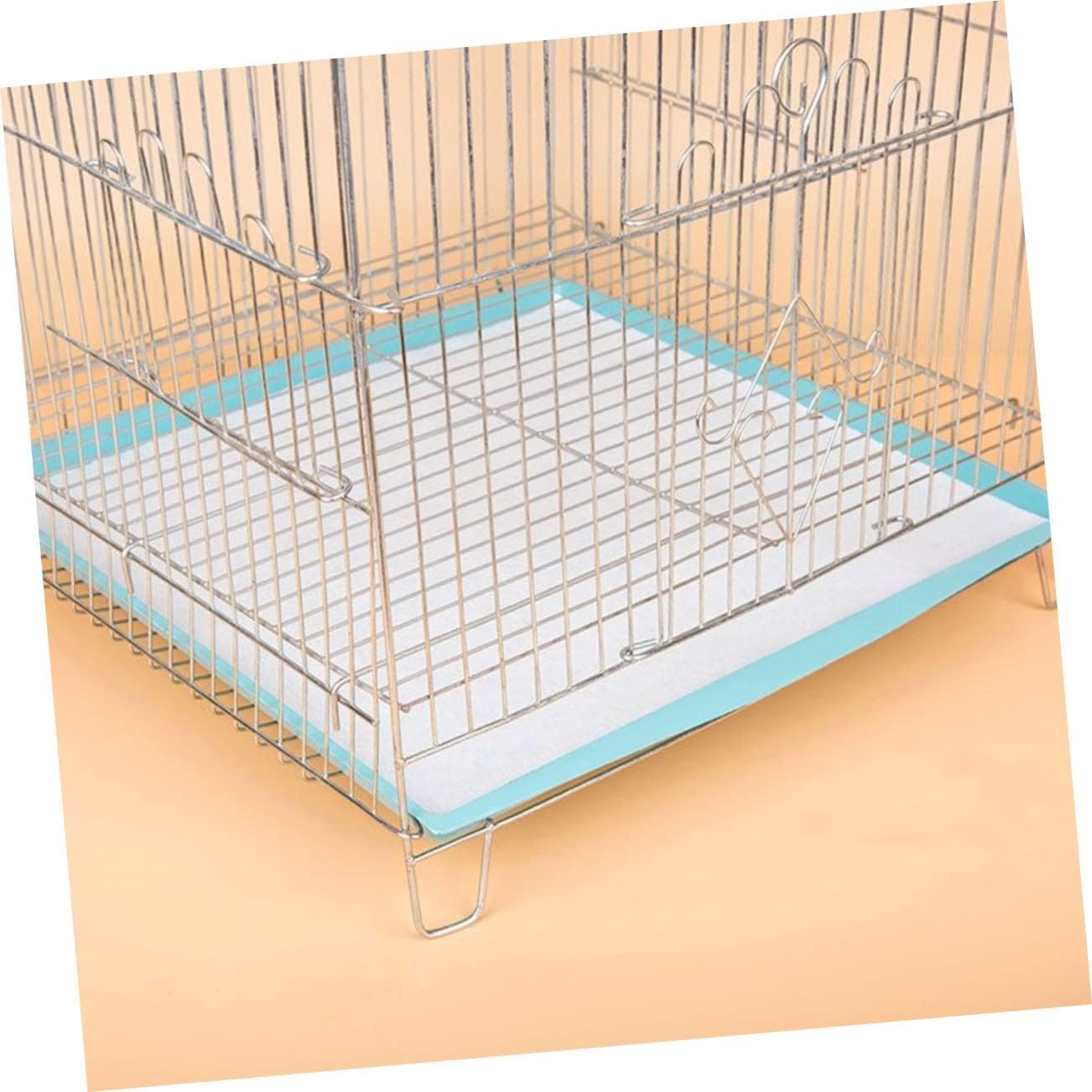 POPETPOP 300pcs Thickened Bird Cage Liners Absorbent Paper Pads for Parrots Birds Cage Accessories