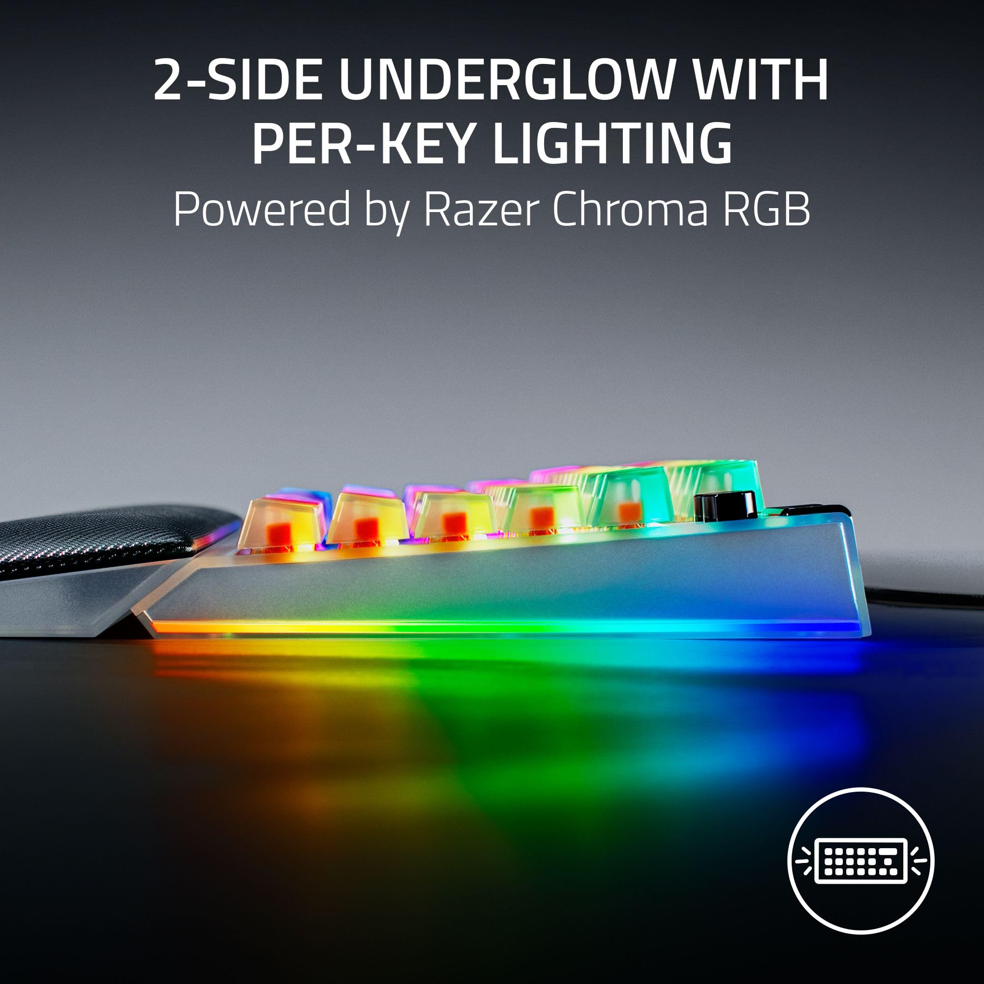 Razer BlackWidow V4 Tastiera meccanica da gioco 75%: design sostituibile a caldo - Compatto e durevole - Interruttori tattili arancioni - RGB chroma - Tasti MF Roller e Media - Poggiapolsi