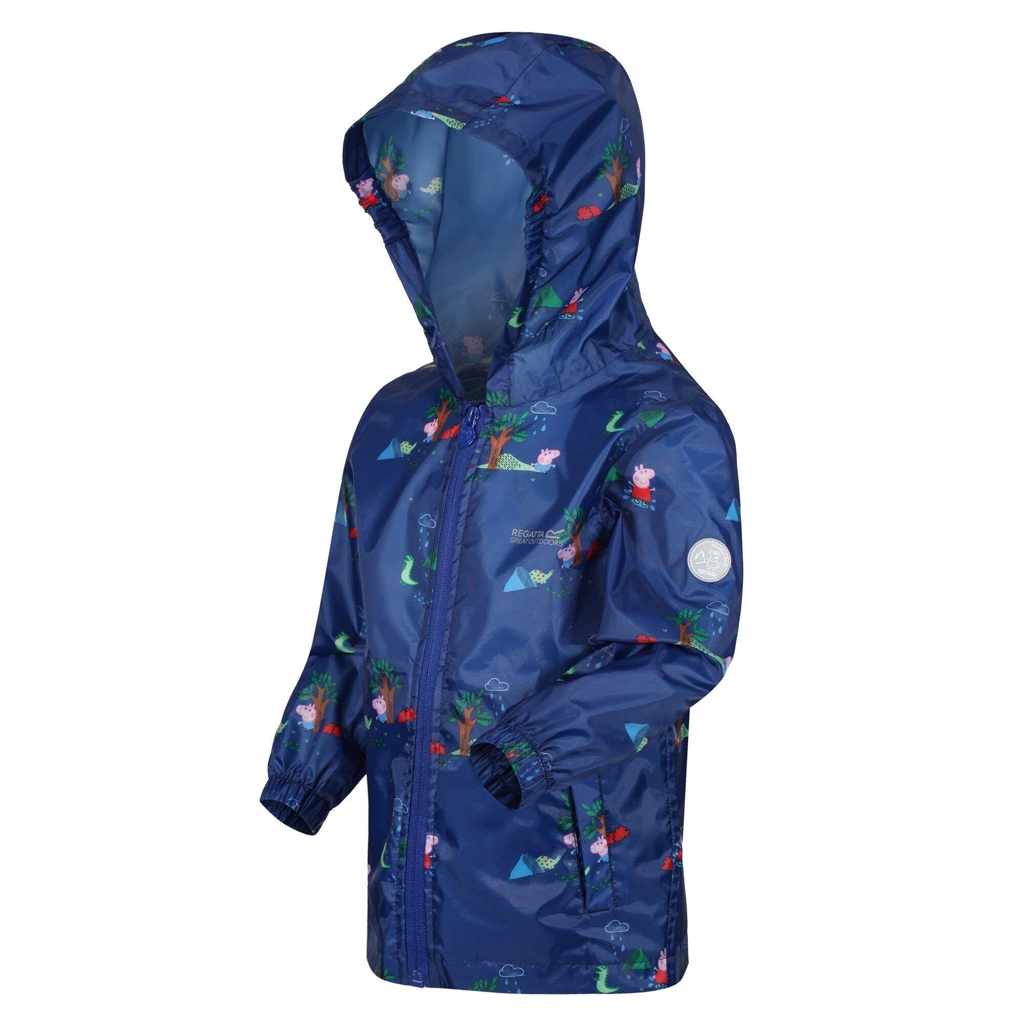 Regatta Boys & Girls Unisex Peppa Pig Pack It Waterproof Shell Jacket