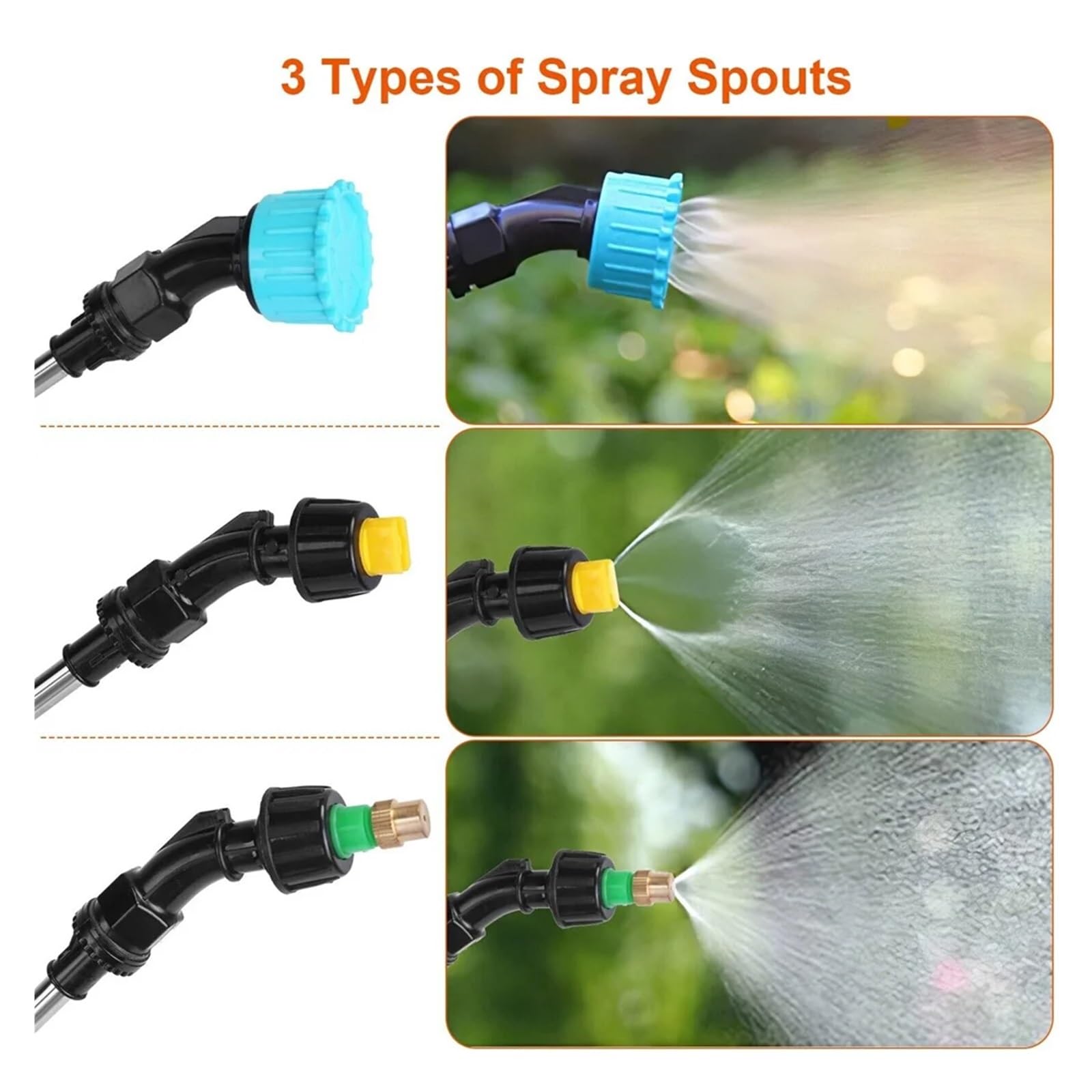 Spruzzatore elettrico, Annaffiatoio elettrico da 5 litri con pistola a spruzzo, strumento di irrigazione ricaricabile USB automatico for piante giardino Mister(Groen)