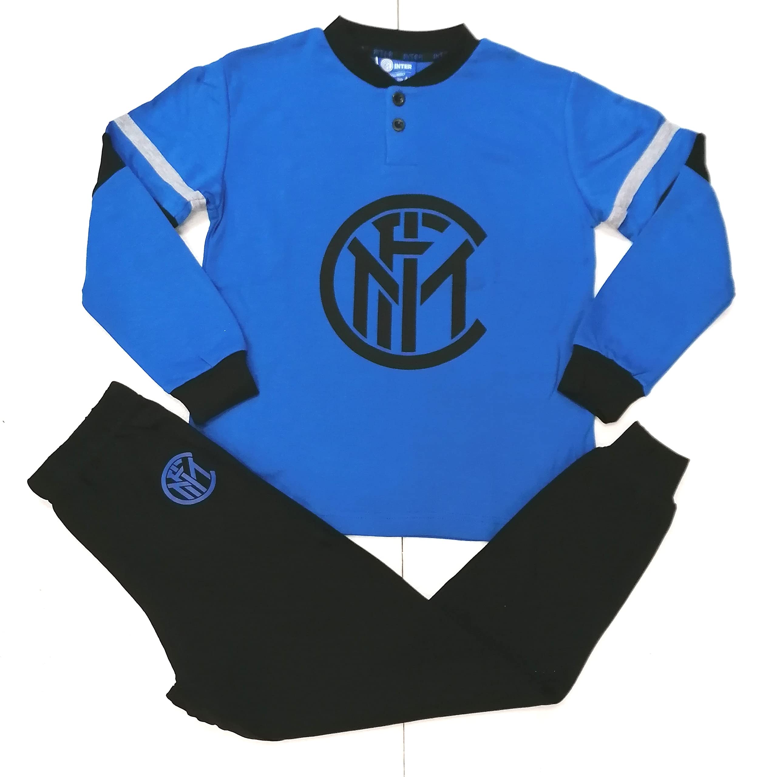 FC Internazionale Inter Pigiama Ufficiale Uomo Adulto S ML XL XXL NEROAZZURRI Calcio