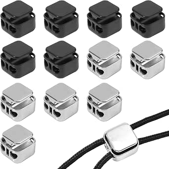 Amazon.com: Gosknor 12pcs Heavy Duty Cord Locks, Double Hole Metal ...