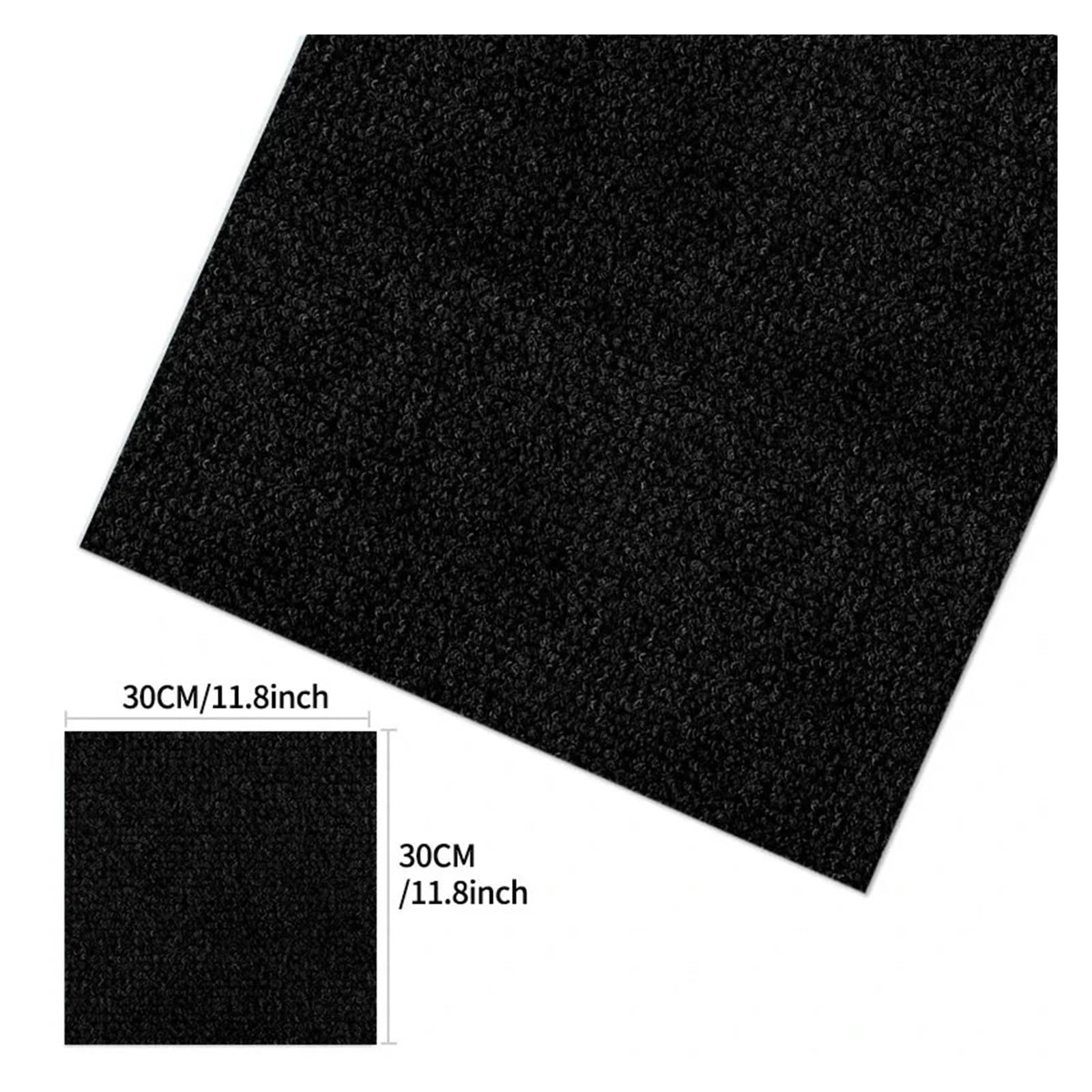 50 pièces Auto-adhésif Tapis carrelage Autocollant peler et Coller Bricolage Sol Cuisine Salle à Manger Chambre décor à la Maison(Coffee,50pcs)