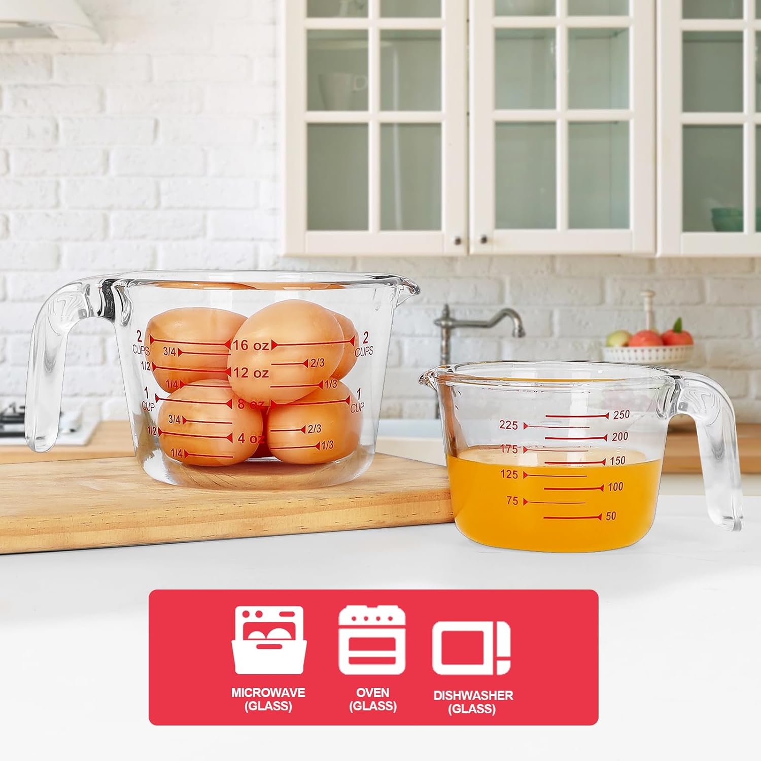 Precision in Every Pour: The Ultimate 4 Piece Glass Measuring Cups Set Review