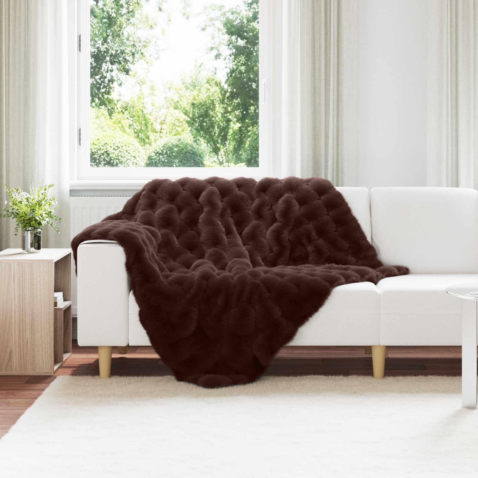 Królik wielbłąda królik syntetyczny koc ślizgowy 220 x 240 cm