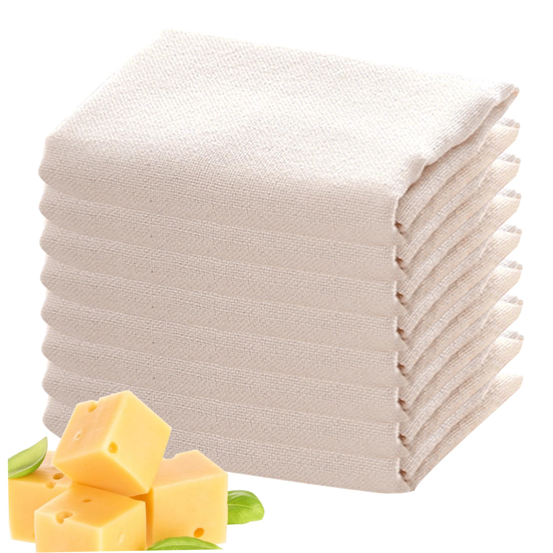 Cakeeyum 8Pcs Cheese Cloths For Straining Cheese Cloth Bag For Straining Rennet For Making Cheesecloth For Cooking