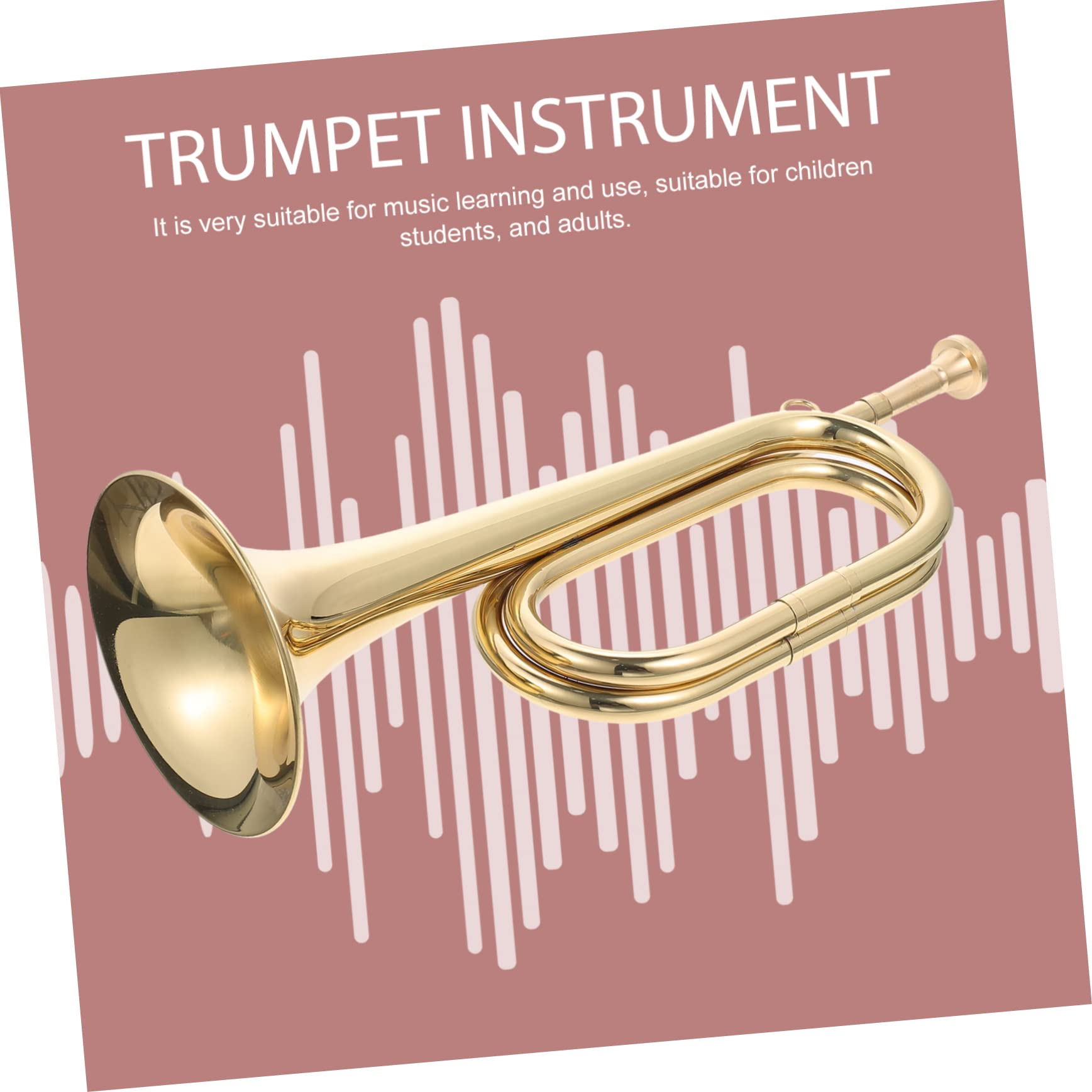 BESTonZON Tromba in Rame Color Oro Suono Naturale e Qualità Leggera, Strumento per Principianti in Bande Musicali e Orchestre