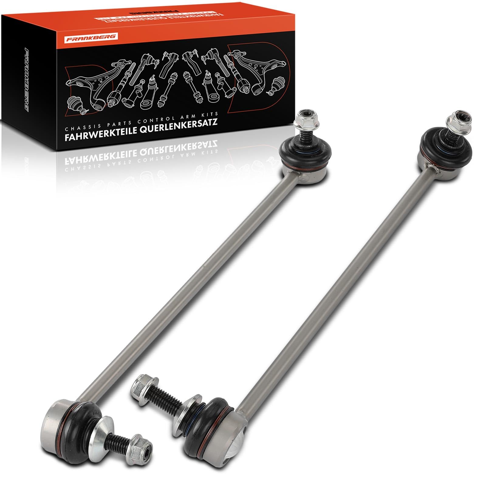 Frankberg 2x Biellette Barre Stab Avant gauche Droite Compatible avec Série 6 E63 3.0L-5.0L 2004-2010 Série 6 Cabriolet E64 3.0L-5.0L 2005-2010 Remplacer# 31306781542