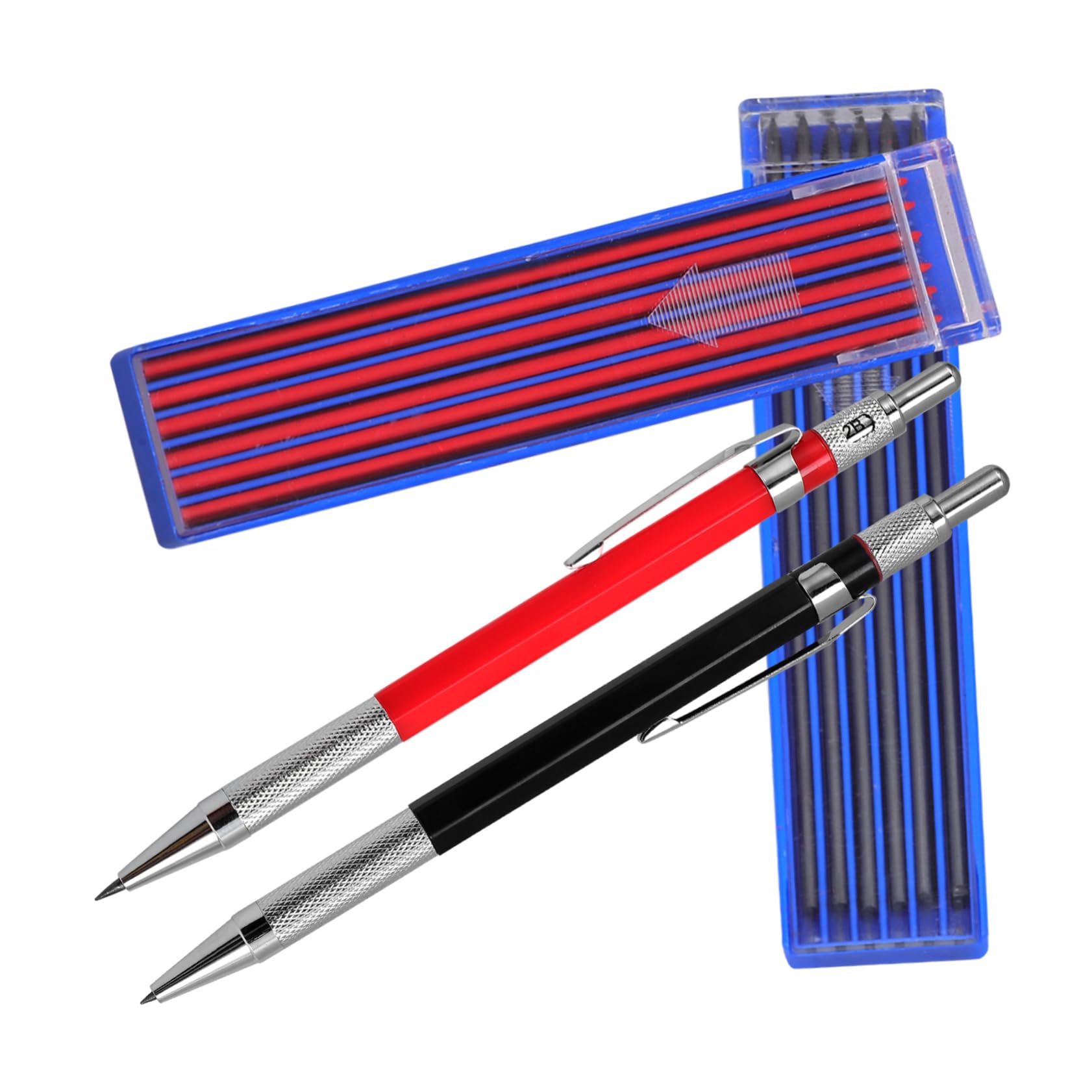 NUOBESTY 5 Set Carpenteria Penna Di Marcatura Matite Di Falegname Matita Meccanica Penne Rosse Studenti Penna Di Scrittura Conveniente Matite Forniture Di Ingegneria Matita Per