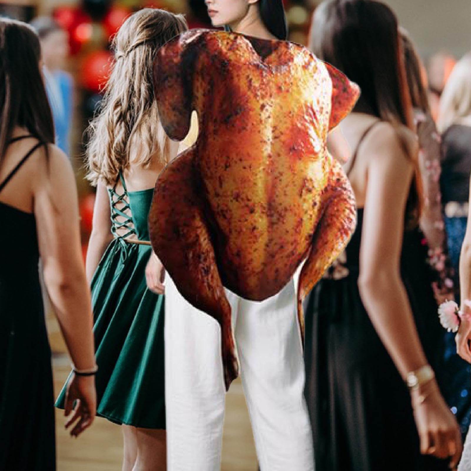 Costume di Halloween Tuta da Gioco di Ruolo Originale con Divertenti Accessori a Forma di Arrosto Materiale in Poliestere Leggero Adatto per, M Adult